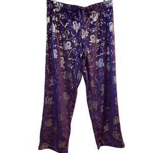 Celebration Women's L‎ Purple Halloween Ghost Print Sweatpants